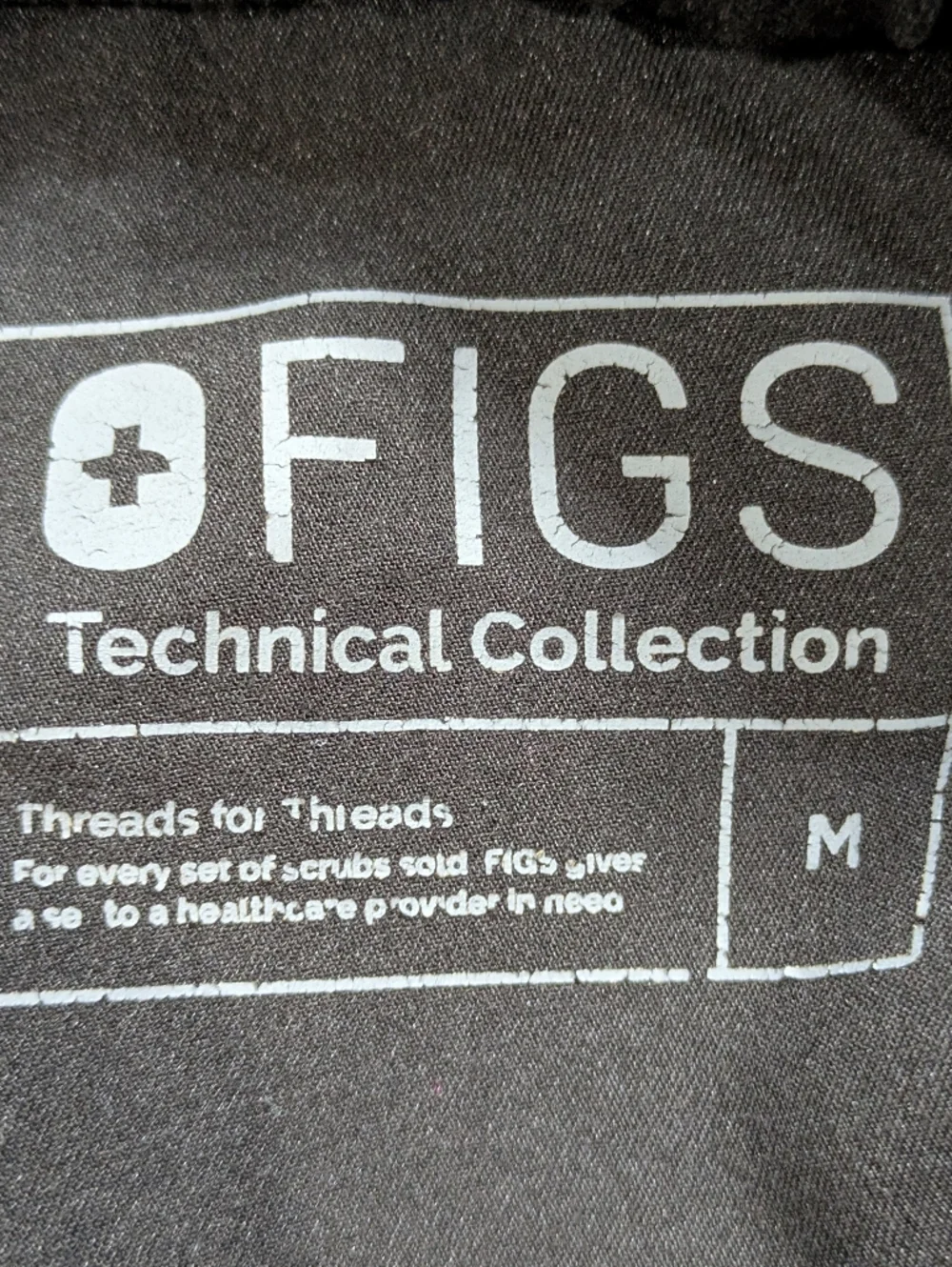 Figs Black Cairo Cargo Zip Up Drawstring Scrub Pant M